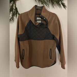 Abercrombie & Fitch Brown Fleece Jacket